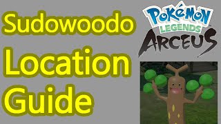 Pokemon Legends Arceus Sudowoodo location guide how to catch sudowoodo [upl. by Lenny]