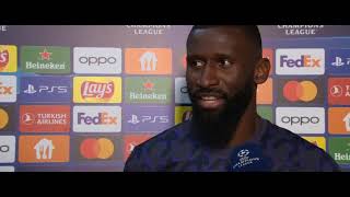 Antonio Rüdiger Post Match Interview Bayern Munich vs Real Madrid 22 [upl. by Avram530]