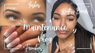 MAINTENANCE VLOG  Hair  Nails  Lashes  Skincare Routine ✨ [upl. by Ccasi368]