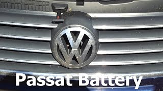 VW Volkswagen Passat 19 TDi B5 B55 Battery Replacement [upl. by Yzus]