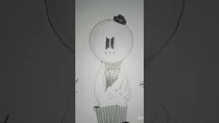 BTS Light Stick🤟💕💞💯💖 Attitude Song 💪short sketch viralsong [upl. by Hardden30]