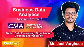 Part 2 Business Data Analytics  CMA Inter  Syllabus 2022  Joel Varghese  in Malayalam [upl. by Bui577]