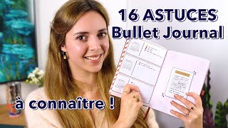 16 astuces BULLET JOURNAL INCONTOURNABLES erreurs rapidité conseils efficacité [upl. by Aiynat959]