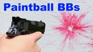 6mm Airsoft Paintball BBs ShootingReview [upl. by Xaviera6]