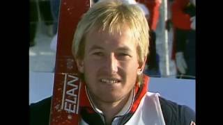 Alpine Skiing World Cup slalom 1 run february 1983 in Gällivare Sweden [upl. by Richela273]