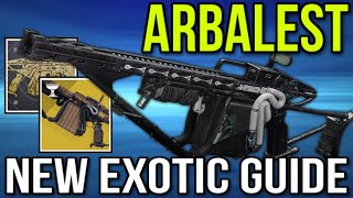 How to Get ARBALEST EXOTIC FUSION RIFLE amp Catalyst in 2023 NEW EXOTIC Quest Guide Destiny 2 [upl. by Felizio]