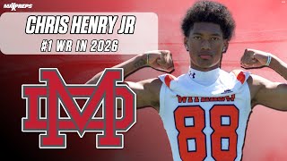 1 WR IN 2026 IS TRANSFERRING TO MATER DEI  CHRIS HENRY JR 2023 HIGHLIGHTS 🏈 🔥 [upl. by Adorne]