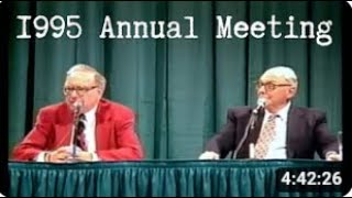 1995 Berkshire Hathaway Annual Meeting Full Version [upl. by Nareht398]