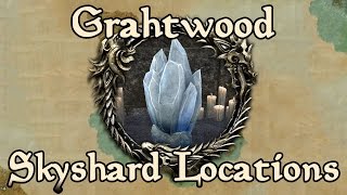 ESO Grahtwood All Skyshard Locations updated for Tamriel Unlimited [upl. by Rehpoitsirhc]