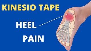 How to apply Kinesiology Tape for Plantar Fasciitis  heel spur  foot pain [upl. by Milissent]