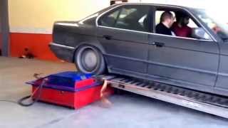 E34 m30b35 turbo 05bar dyno trial [upl. by Fernandina]