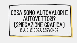 Che cosa sono gli autovettori e gli autovalori A che cosa servono Spiegazione semplice grafica [upl. by Zobias876]