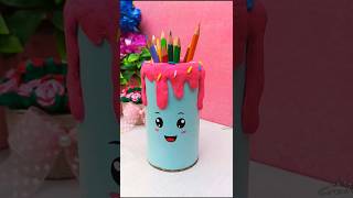 Diy pen holder 😍 youtubeshorts penholder ektascreativity trending craft diy [upl. by Uohk882]