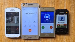 Four Old Samsung Phone incoming Calloutgoing call at same timeover the horizon ringtones [upl. by Slorac]