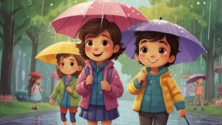 barish aayi cham cham cham  Urdu poem  nursery ryhmes by The kids show [upl. by Atelokin919]