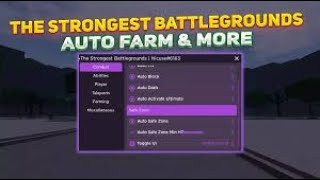 NEW The Strongest Battlegrounds Script GUI  Hack AUTO GAMEPASS KILL AURA AND MORE PASTEBIN [upl. by Yablon563]