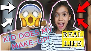 KID DOES MUMS MAKEUP for a BIG night out😱 102 VLOG [upl. by Barkley120]