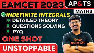 Indefinite Integrals One Shot  Maths EAMCET 2024  Telangana and AP  Goutham Sir [upl. by Winshell]