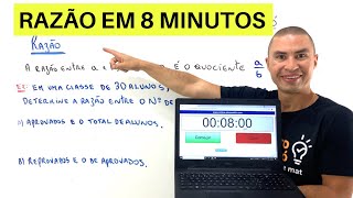 Fácil e Rápido  APRENDA RAZÃO EM 8 MINUTOS [upl. by Eelyma]