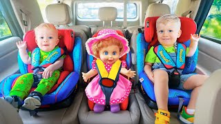 Let’s Buckle Up Whos At the Door  MORE BEST Kids Videos with Diana and Roma Family [upl. by Voltz]