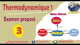 Examen proposé 3 thermodynamique [upl. by Jennica]