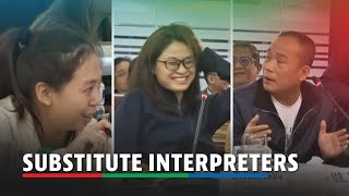 Alice Guo Cassandra Ong speak Chinese as substitute interpreters for Tony Yang  ABSCBN News [upl. by Akinot]