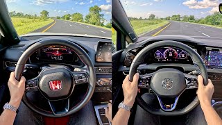 2024 Volkswagen Golf R vs Honda Civic Type R  POV Comparison [upl. by Call]