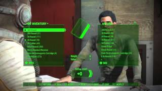 Fallout 4 Guide  How to use the Bottle Cap glitch to purchase a vendors inventory [upl. by Yendirb]