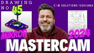 Mastercam 2024 Tutorials In Hindi mastercam drg 45 cam [upl. by Anahsek]