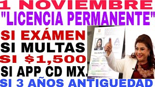 📢CÓMO TRAMITAR LICENCIA PERMANENTE REQUISITOS APP CD MX EXÁMEN Y MULTAS DIGITAL Y FÍSICO 🔥 [upl. by Eednar923]