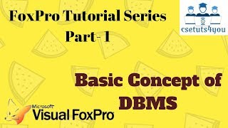 Basic Concept of DBMS [upl. by Elmer303]