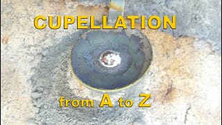 Cupellation  from cupel to SILVER bead [upl. by Adnomal]