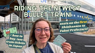 We rode the first bullet train to Fukui Prefecture 🚅 Hokuriku Shinkansen extension to Tsuruga 北陸新幹線 [upl. by Itsyrk]