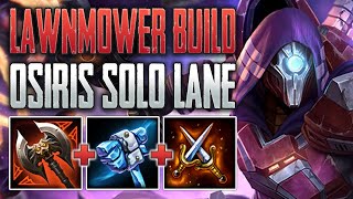 THE LAWNMOWER BUILD IS BACK Osiris Solo Gameplay SMITE Ranked Conquest [upl. by Nekial245]