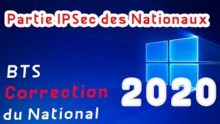 Windows  Correction de la Partie IPSec du National 2020 BTS darija [upl. by Ttehr201]