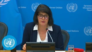 Trafficking in persons gender amp security  Press Conference by Special Rapporteur  United Nations [upl. by Molli69]