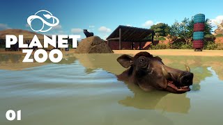 Getting Started in Franchise Mode  Planet Zoo  Khaba Zoo 01 [upl. by Esac993]