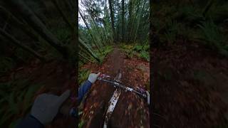 Sliding just before a drop 🤯 downhillbiking mtb gopro [upl. by Henderson]