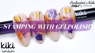 Blooming Gel Marbles amp Chrome Stamping ✨️ How To Stamp Using Gel Polish [upl. by Tingley]