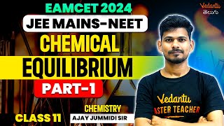 Chemical Equilibrium Class 11  Part 1  Important Chapter  EAMCET JEE NEET 202425  Ajay jummidi [upl. by Aenea]