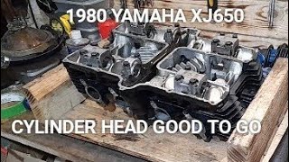 1980 Yamaha XJ650 Cylinder Head Good To Go [upl. by Yenterb399]