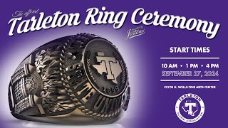 Tarleton State University Ring Ceremony Fall 2024  1 pm Friday Sept 27th [upl. by Aile690]