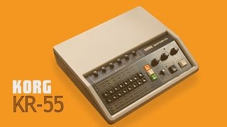 KORG RHYTHM 55 KR55 Analog Rhythm Box 1979  HD DEMO [upl. by Halley244]