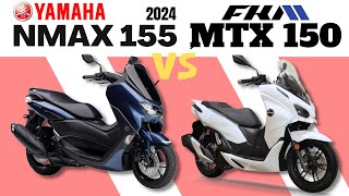 Yamaha NMAX 2024 vs FKM MTX 150  Side By Side Comparison  Specs amp Price  2023 Philippines [upl. by Clarence617]