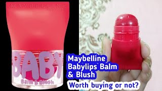 Maybelline baby lips balm amp blush Worth buying or not  Maybelline baby lips balm amp blush review [upl. by Woolson]