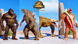 GODZILLA KONG KING SKAR SKULL CRAWLER MOD SHOWCASE IN JURASSIC WORLD EVOLUTION 2 [upl. by Knight]