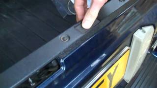 How to upgrade tailgate release switch cover Range Rover L322 boot trunk [upl. by Dnob]