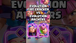 Evolution Firecracker VS Evolution Archer 🚀 clashroyale shorts [upl. by Garfinkel653]