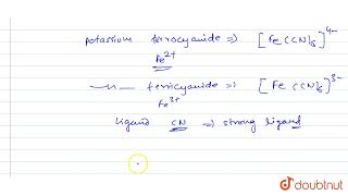 Both potassium ferrocyanide and potassium ferricyanide are diamagnetic   12  COORDINATION COM [upl. by Chiarra]