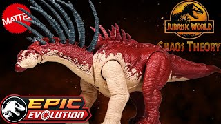 Mattel Chaos Theory Bajadasaurus Review Jurassic World Epic Evolution Gigantic Trackers [upl. by Annekahs621]